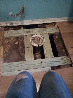 Partial Floor Replacement (Floor Re-Framed and Supported)