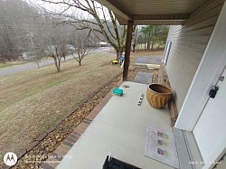 Porch before custom railing built